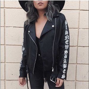 Forever 21 Bad News Babes Leather Biker Jacket